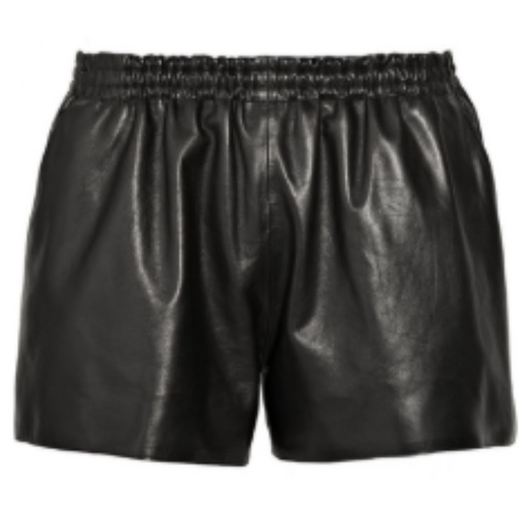 Chloé Leather Shorts Lambskin Black Made in France 38 - Picture 2 of 8